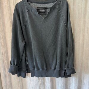 Aerie Gray Raglan Sweatshirt